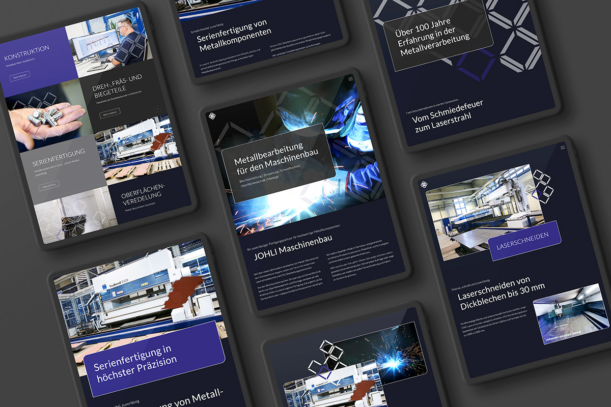 Relaunch Website JOHLI Maschinenbau Relaunch Website JOHLI Maschinenbau